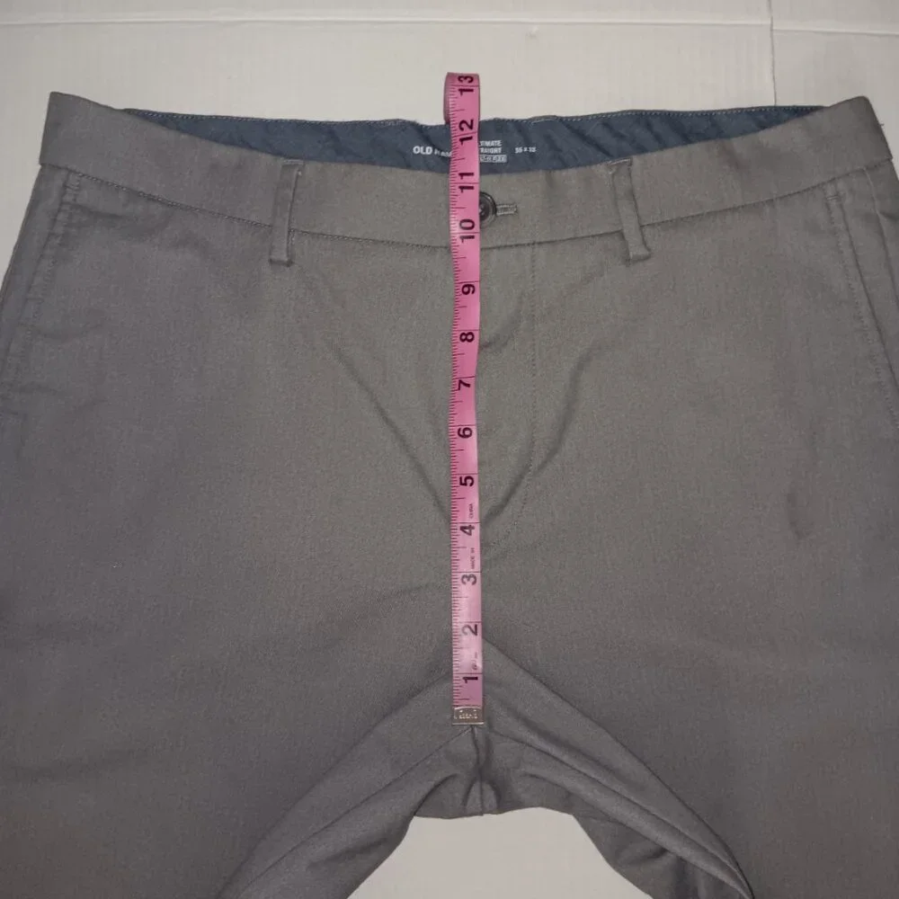 OLD NAVY FLEX ULTIMATE STRAIGHT LEG PANTS GRAY SIZE 36X32